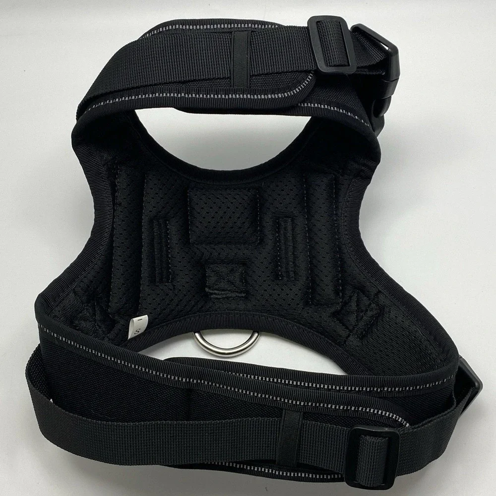 Albcorp Black Nylon Service Dog Vest No-Pull Harness‎ with Handle Size S Small